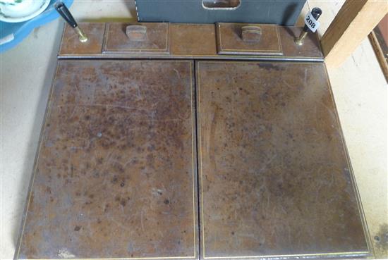 Leather writing box